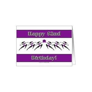  6 Dancers Birthday Purple 82 Card Toys & Games