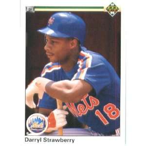 1990 Upper Deck # 182 Darryl Strawberry New York Mets / MLB Baseball 