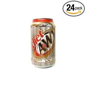 UP A&W Diet Root Beer, 12 Ounce (Pack of 24)  Grocery 