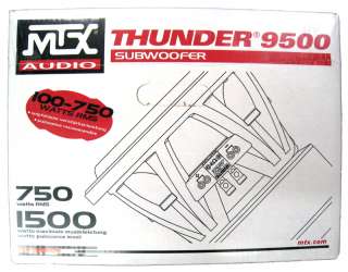 T9510 44 MTX THUNDER 9500 SUB 10 DVC PRO SUBWOOFER NEW  