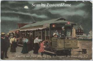   appear victorians boarding electric trolley car from atlantic city to