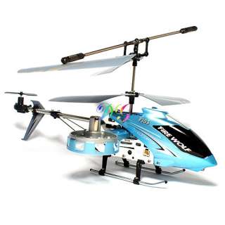 4CH Blue Metal Gyro Controller IR Control RC Helicopter  