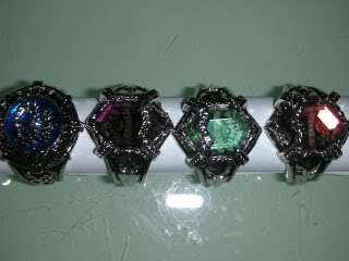 Katekyo Hitman Reborn Vongola Ring Set of 7+2 Box Strap  