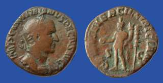 GA* Trajan Decius Sestertius Genius of Illyricum  