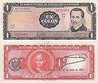 EL SALVADOR 1 COLON BANKNOTE 1959 BW AS DESCRIBED  