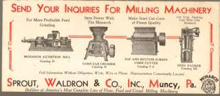   Ink Blotter Milling Machinery Sprout Waldron Company Muncy PA  