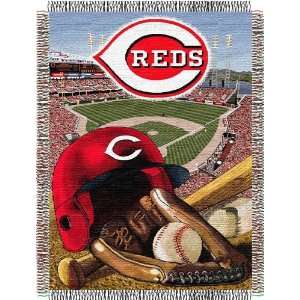 Cincinnati Reds Woven MLB Throw   48 x 60