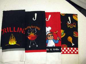 KITCHEN/HAND TOWELS FUN GRILLING TOWELS MAKE YOU SMILE  