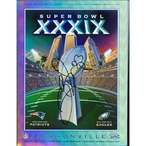 Deion Branch Autographed Super Bowl XXXIX Program  Sports 