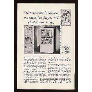  1930 Kelvinator Super Automatic Refrigerator Print Ad 