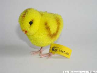 Minty Steiff woolen Easter Chick w/all so cute 2.4 1968 1978 IDs 