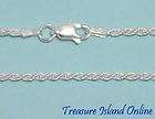   24 x 2mm Diamond Cut Rope .925 Sterling Silver Necklace #A53  