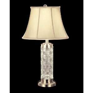 Waterford Crystal 109 790 30 00 Grafix 1 Light Table Lamps in Silver 