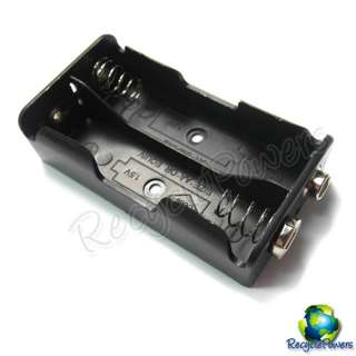 Pcs Battery Box Holder Case 2 x AA (3V) PP3 Clip Adaptor  