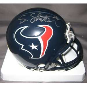  Steve Slaton Houston Texans NFL Hand Signed Mini Football 