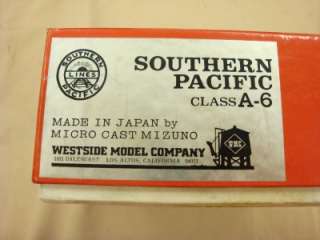 Westside Southern Pacific SP Class A 6 #3000 Train Set Model Westside 