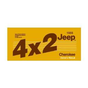  1988 Jeep Cherokee 4x2 Owners Manual Automotive