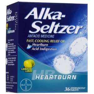 Alka Seltzer Heartburn Relief Effervescent 36 ct. (Quantity of 5)