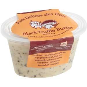 Aux Delices Des Bois Butter, Black Truffle, 3 oz  Fresh