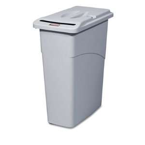   Slim Jim Confidential Document Waste Receptacle with Lid RCP9W15LGY