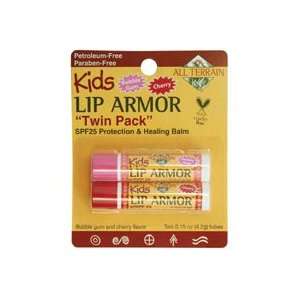 All Terrain Kids Lip Armor SPF25 Lip Balm Twin Pack Bubble Gum and 