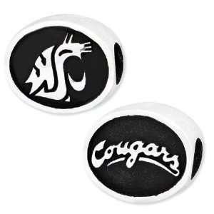 Washington State University Cougars Bead/Sterling Silver 
