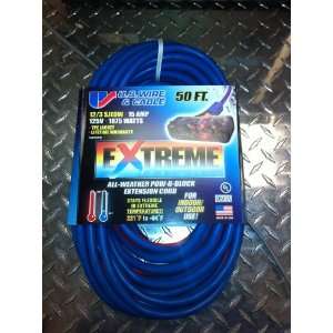  15A 125V 50FT All Weather Pow R Block Extension Cord WE 