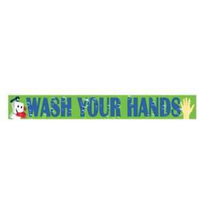  Wash Your Hands Laminated Poster, Set of 2 Posters. 4 feet 
