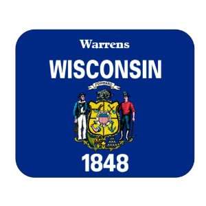  US State Flag   Warrens, Wisconsin (WI) Mouse Pad 