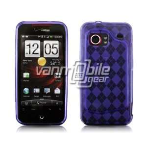  VMG Purple Argyle Design Pattern Premium 1 Pc Hard Rubber 