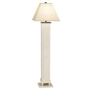  Mario Lamps 04F631 Warm Wood Floor Lamp, Antique White 