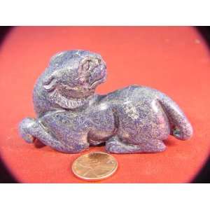  Lapis Lazuli Feline Lioness Cat Stone Carving Lapidary 