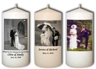  Custom Wedding Candles from Goody Candles Photo Candles
