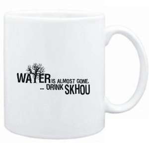  Mug White  Water is almost gone  drink Skhou  Drinks 