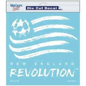   Revolution Die Cut Soccer Car Decal Soccer Gift WHITE 7 X 7.5 Sports