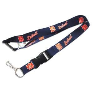  Detroit Tigers Clip Lanyard Keychain Id Holder Ticket BLUE 