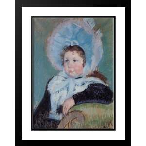 Dorothy in a Very Large Bonnet and a Dark Coat 20x23 Framed and Double 