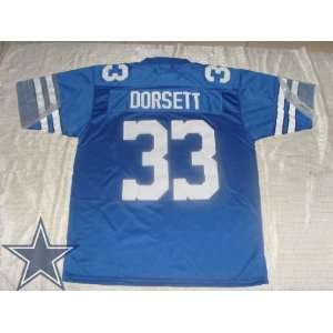  Cowboys #33 Tony Dorsett Blue Jersey Mitchell and Ness Nfl 