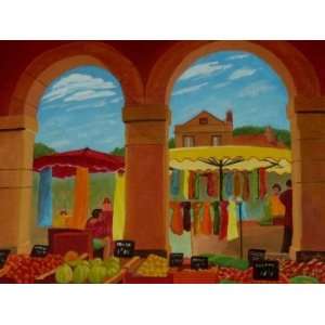  Market Day, Original Painting, Home Decor Artwork