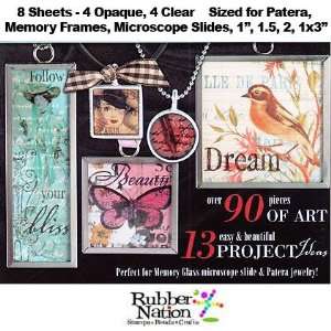   ART Collage Sheets 8pc for Altered Art, Jewelry Arts, Crafts & Sewing