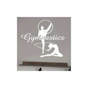  Gymnastics vinyl wall decals  sports wall decals