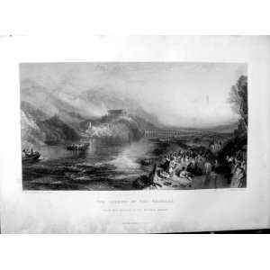   Art Journal 1860 Scene Opening Walhalla Boats Bridge
