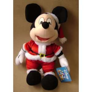  Disney Mickey Mouse Santa Claus Stuffed Plush Toy   15 