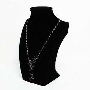 Black Velvet Necklace Jewelry Display Choker Bust  