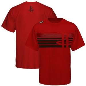 Houston Rockets Red Slash Graphic T shirt  Sports 