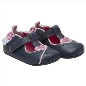  Robeez RL39921 Girls Teagan T Strap Color Navy, Size 3 