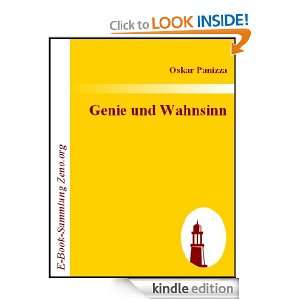 Genie und Wahnsinn (German Edition) Oskar Panizza  Kindle 