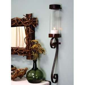  Swirl Candle Holder with Tall Hurricane