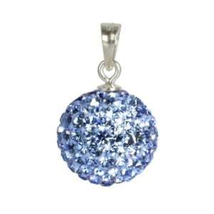   blue shiny, 925 Sterling Silver Charms Pendant with Lobster Clasp for