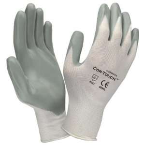    TOUCH 13 Gauge White Nylon Shell Nitrile Palm Coated Gloves (QTY/12